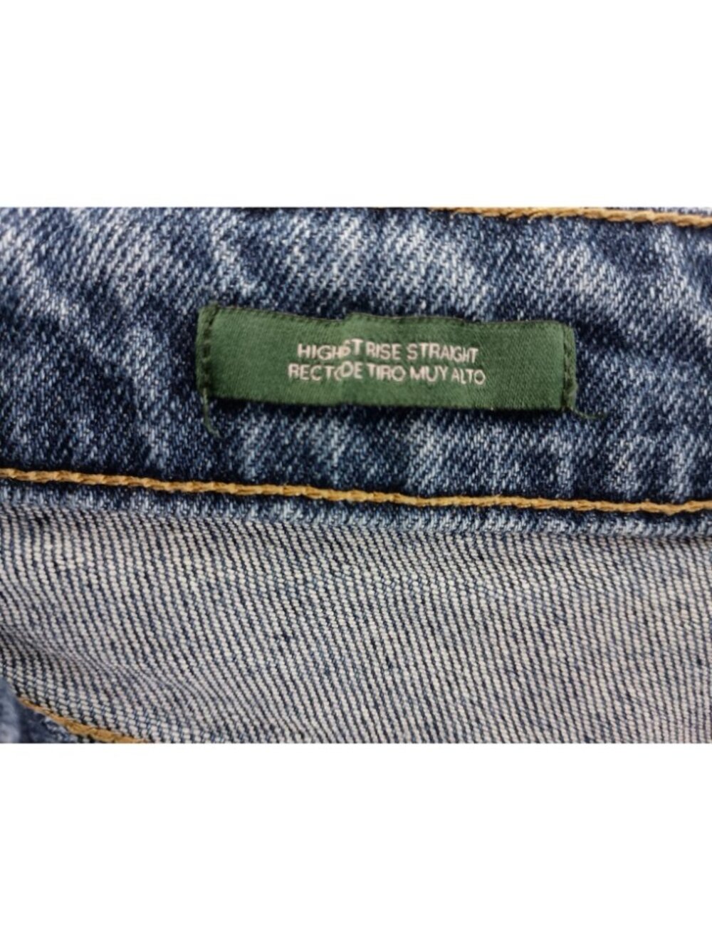 Wild Fable Women’s Button Up Highest Rise Straight Blue Jeans Size 4 - Picture 6 of 8